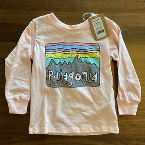 Pink Patagonia Logo Shirt